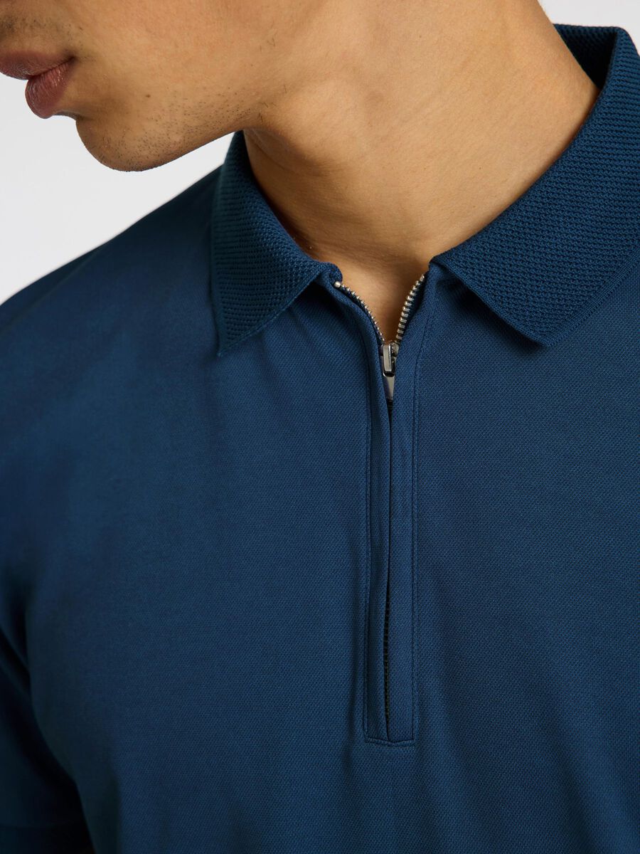 Fave Zip Polo - Oceana