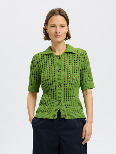 Ellen Knit Collar Cardigan - Spindle Tree